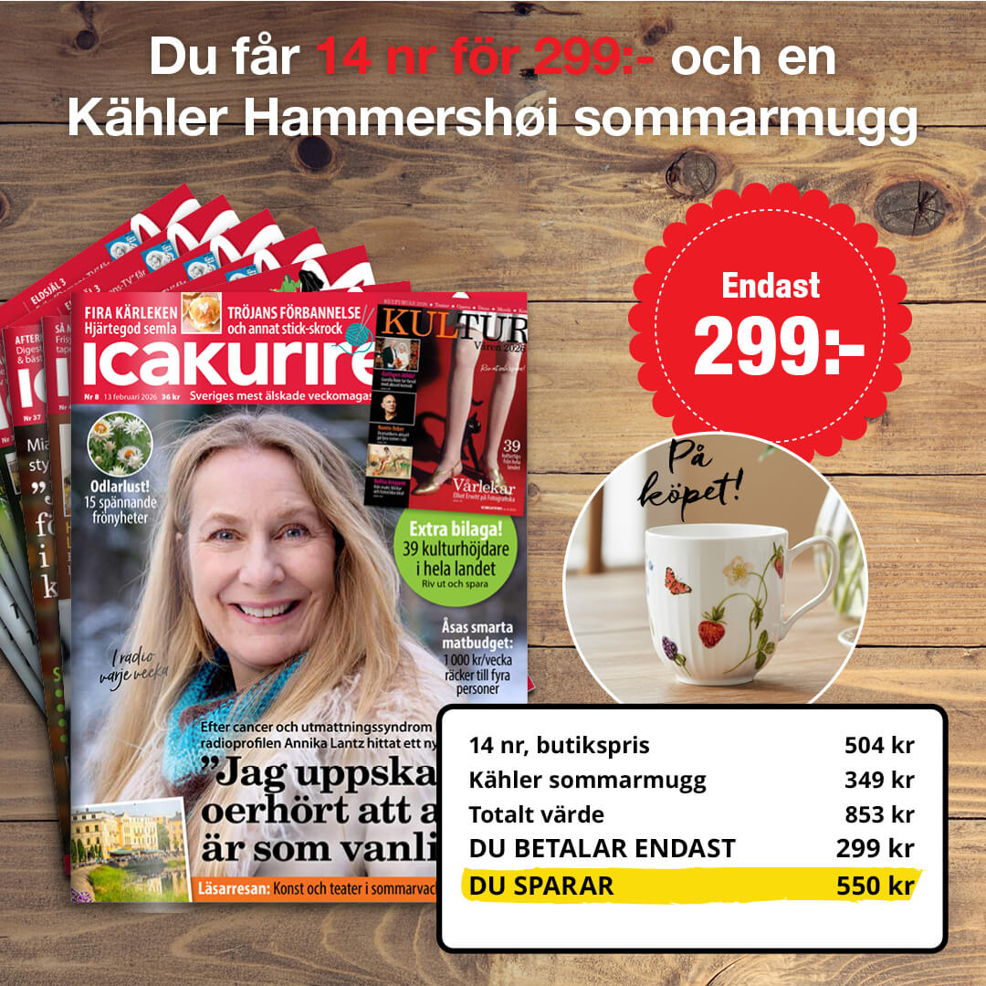 14 nummer av Icakuriren + sommarmugg - endast 299 kr!